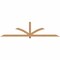 Ekena Millwork Redmond Smooth Timber Gable Bracket, Western Red Cedar, 108"W x 27"H x 3 1/2"D x 3 1/2"F, 6/12 Pitch GBW108X27X0404RED00SWR - alternate 1